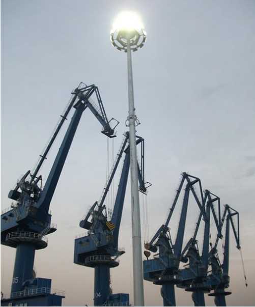 禄劝彝族苗族自治县青岛船港高杆灯亮化